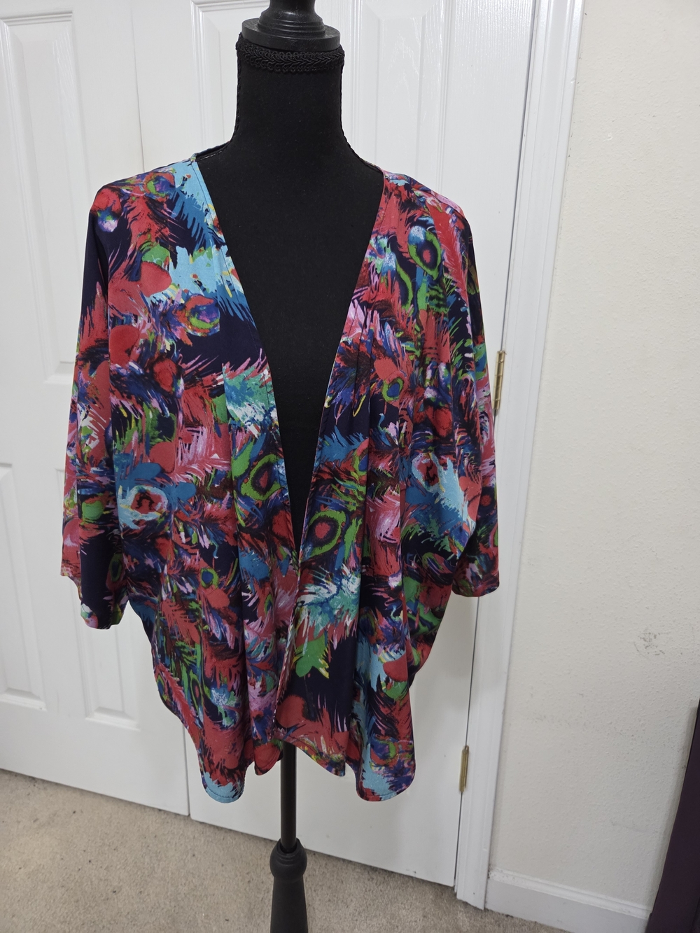 Vibrant Floral Kimono — Multicolor